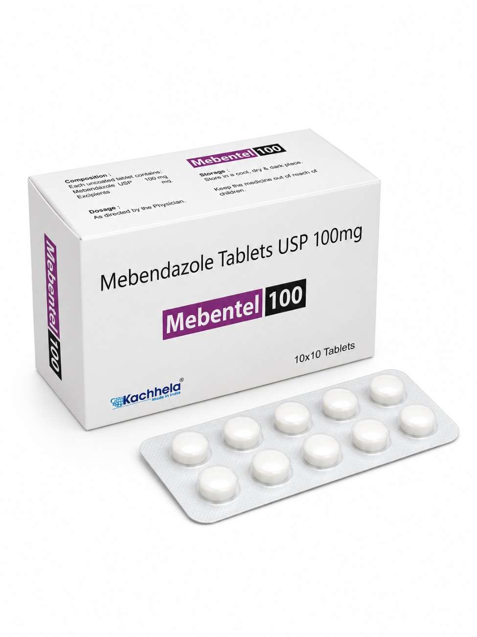 Mebentel 100 Mg (Mebendazole)