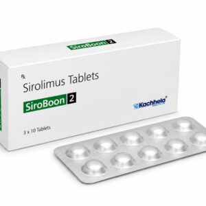 SiroBoon 2mg Sirolimus Tablets Box and Blister Pack Kachhela Medex