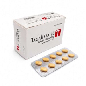 Tadalista 10mg Tadalafil Tablets box and blister strip