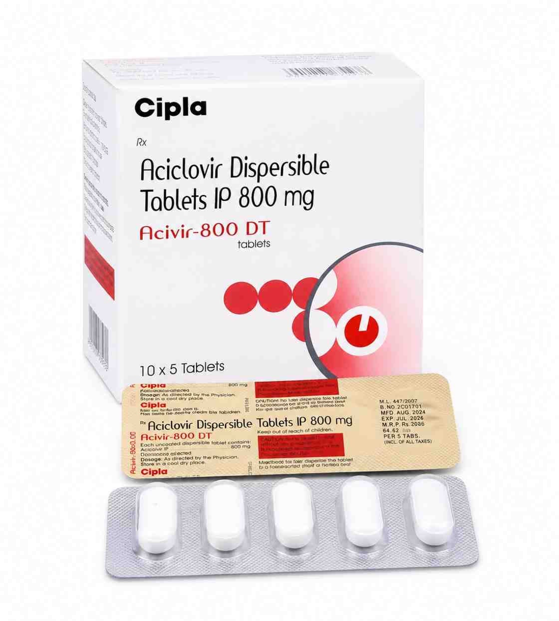 Acivir 800mg DT - Acyclovir