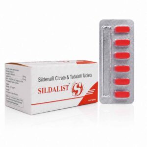 Sildalist 120mg Sildenafil Citrate and Tadalafil Tablets box and blister strip