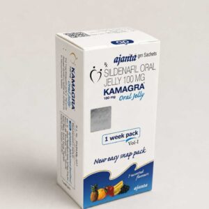 Kamagra Oral Jelly Sildenafil Citrate 100mg box and sachets