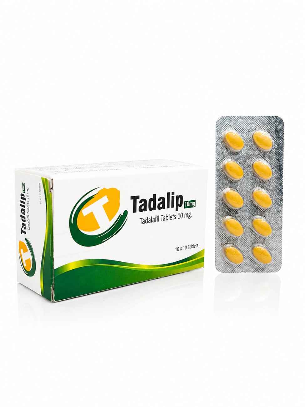 Tadalip 10mg Tadalafil Tablets box and blister strip